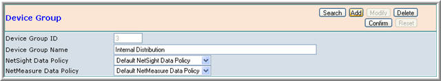 Configuration Modify Device Group